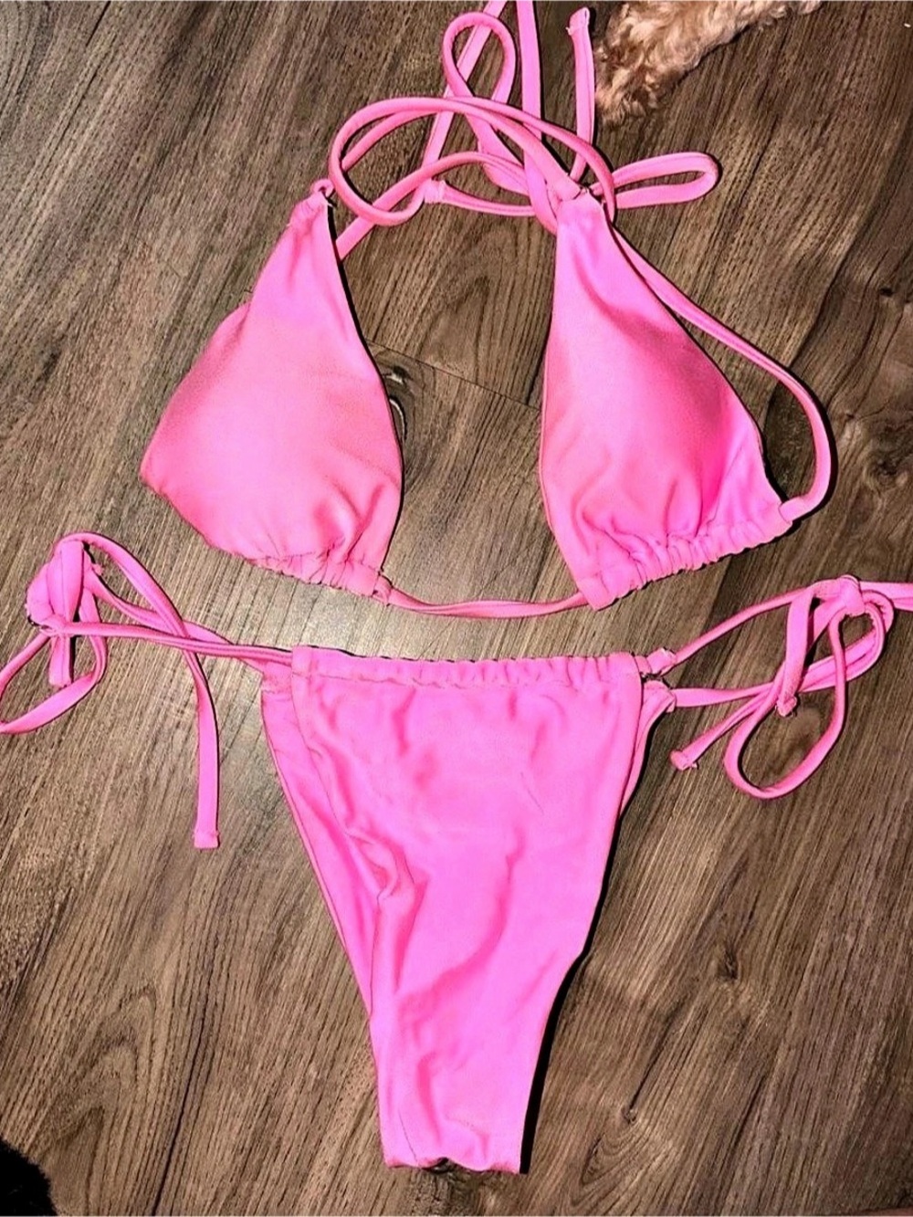 Pink String Bikini Set Like New